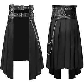 Retrò Vintage Medievale Rinascimento Gonna Vampiro Tinta unita Costume Per uomo Stile Steampunk Casual Quotidiano Adulti Gonne