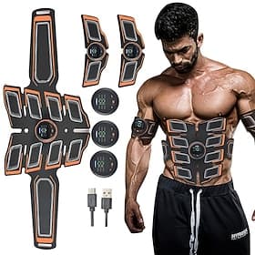 ABS Muscle Stimulator Ab Machine Portable Abdominal Toning Belt Home Office Fitness Workout Equipment For Abdomen Valentine's Day Gift