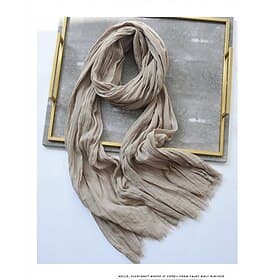 Men's Active Rectangle Scarf - Solid Colored Scarves Classic Winter Scarf Tassel Edge Soft Warm Scarf