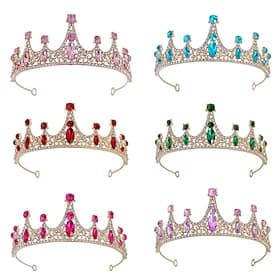 Kinderkrone Kopfbedeckung Blume Kinderkristall handgefertigte Haarverzierung Mädchen Kronprinzessin Geburtstagsband Bühnenfotografie