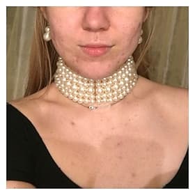 collana girocollo di perle orecchini 2 pezzi accessori flapper vintage anni '20 ruggenti anni '20 art deco per le donne