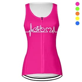 Damen Fahrradweste Radtrikot Grafik Buchstaben  Zahlen Lustig Ärmellos Fahhrad Weste / Gilet Oberteil mit 3 Gesäßtaschen Mountainbike MTB Straßenradsport Schne
