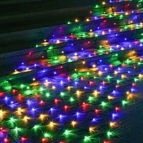 LED Net String Light IP65 Led Flexible Net Fairy String Light  880Led 200Led Mesh String Light For Garden Yard Colorful Decoration EU US UK Plug AC110V 220V 23