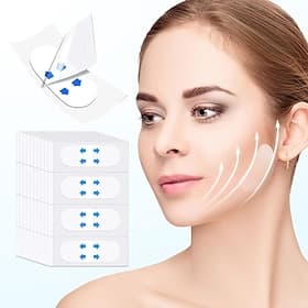 Face Lift Tape Wrinkle Patches - Face Tape Lifting Invisible, Instant Face Lift V-shaped Face, Makeup Tool Smooth Facial Double Chin Wrinkles Lift Saggy Skin,