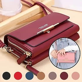 sac portefeuille à bandoulière noir pour femme avec accents dorés et bandoulière réglable - sac à bandoulière compact et élégant pour un usage quotidien
