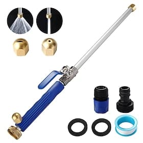 2023 Upgraded Jet Nozzle for Garden Hose Power Washer Wand Hydro Jet High Pressure Washer Tools with 2 Different Nozzles and Hose Quick Connectors