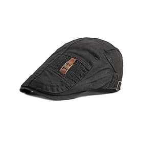 Men's Flat Cap Ascot Hat Newsboy Hat Black Dark Navy Cotton Fashion Streetwear Stylish 1920s Fashion Outdoor Daily Going out Plain Warm
