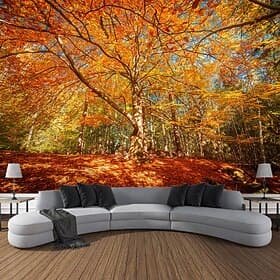 Landscape Nature Hanging Tapestry Forest Under The Sun Wall Art Large Tapestry Mural Decor Photograph Backdrop Blanket Curtain Home Bedroom Living Room Decorat