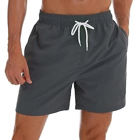 Homme Maillot de bain Surf Boardshort short de bain Short de bain Short d'été Poche Cordon avec doublure en maille Plein Séchage rapide Extérieur Vacances Sort