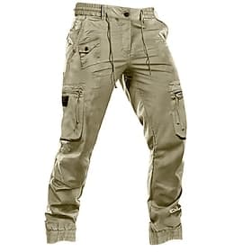 Herren Cargo-Hosen Cargohose Jogginghose Einfach Komfort Weich Täglich Outdoor Ausgehen Mode Lässig Khaki Schwarz