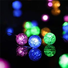 Led Crystal Clear Ball String Light Fairy Flexible Garland Lights 1M 3M 30Leds for Party Wedding  Tree Holiday Decor Lighting
