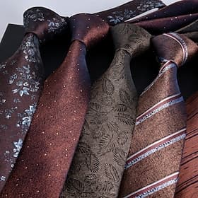 Men's Ties Neckties Classic Print Print Floral Print Wedding Birthday Party