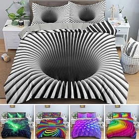 3D Bedding  Vortex print Print Duvet Cover Queen King Size Bedding Sets Comforter Cover with 1 print Print Duvet Cover or Coverlet,2 Pillowcases