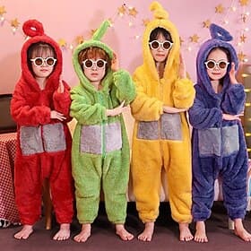 Cosplay Costume Kigurumi Pajamas Onesies Alien Teletubbies Cosplay Kid's Boys' Girls' Carnival Masquerade Mardi Gras Party / Evening Dress Up