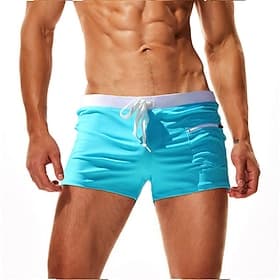 Men's Swimwear Swim Trunks Board Shorts Swim Shorts Swimsuit Solid Colored Black Blue Royal Blue Orange Red Bathing Suits Sporty