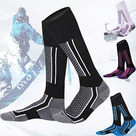Men's Women's Ski Socks Outdoor Winter Thermal Warm Breathable Sweat-Wicking Crew Socks for Skiing Camping / Hiking Snowboarding Ski