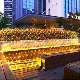 ElegantWeddingReceptionParty 1.51.5M 32m LED String  Net Lights Garland Mesh Fairy Landscape Light Street Wedding  Decoration Lamp