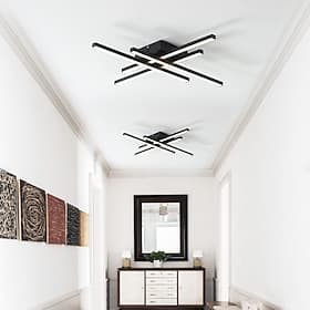 4-Light 6-Light 61/85/120 cm Progettazione del cluster Linea di design Forme geometriche Plafoniere Alluminio Lineare geometrico minimalista Finiture verniciat