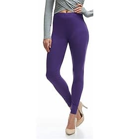 Women's Leggings Cozy Leggings Active Fashion Athletic Full Length Mid Waist Plain Elastic Waist Breathability Soft Comfortable Micro-elastic Daily Yoga Sport