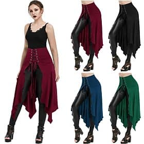 Punk  Gothic Steampunk Asymmetrical Skirt Fancy Dress Women's Carnival Club Party Casual Daily Adults' Skirt