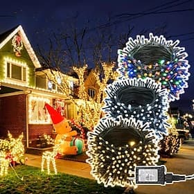 LED Fairy Lights Plug in, Waterproof String Lights Outdoor  Indoor With 8 Modes,  Tree Lights Plug In for Holiday Party Wedding Decoration
