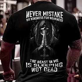 Men's Skull T Shirt Short Sleeve T shirt Crew Neck Shirt Sports Classic Casual Sports Outdoor Holiday Going out Black Red Army Green Summer Clothing Apparel S