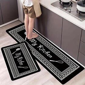 Kitchen Mat Geometric Non-Slip Oil Proof Rug Indoor Outdoor Mat Bedroom Decor Bathroom Mat Entrance Rug Door Mat