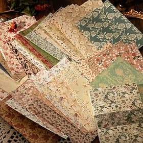 100 Sheets of Retro cultural Background Floral Art Stickers - Perfect for DIY Project