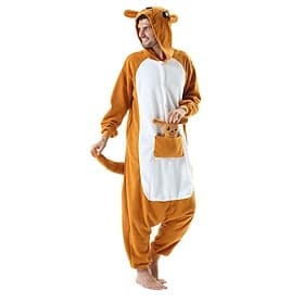 Adult Onesie Animal Halloween Cosplay Costume One Piece Pajamas for Women and Men
