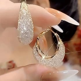 Women's Stud Earrings Drop Earrings Hoop Earrings Retro Drop Elegant Vintage Stylish Simple Luxury Earrings Jewelry Gold For Party Street Daily Holiday Festiva