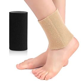 Eiskunstlauf-Handschutz, Silikon-Knöchelschutz, Sebs-Handflächen-Knöchelschutz, elastische Kompression für Männer und Frauen, Sport-Fußschutz, hinterer Schutz