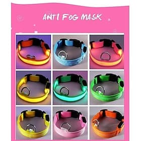 Dog Cat Pets Reflective Band Light Up Collar Tie / Bow Tie Reflective Adjustable Portable Rechargeable Safety Reflective Strip Outdoor Running Walking Solid Co