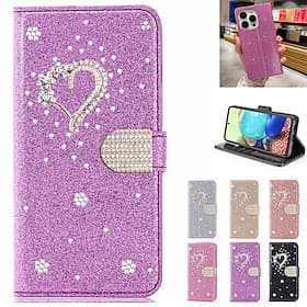 Handy Hülle Handyhüllen Für iPhone 17 Pro Max 17 Air 16 15 14 Pro Max Plus 16e 13 12 11 Pro Max Mini Brieftaschenhülle Flip-Cover Mit Ständer Bling Glitzer glä