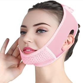 Double Chin Eliminator - V Line Lifting Mask with Chin Strap for Double Chin for Women -Face Lift, Prevent Sagging, V Shaped Slimmer - Innovative Lifting Tech