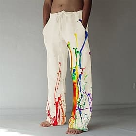 Homme Impressions Graphiques Graffiti Pantalons Pantalon décontracté Pantalon d'été Taille Moyenne Mode Streetwear Occasionnel Quotidien Cordon de serrage Tail
