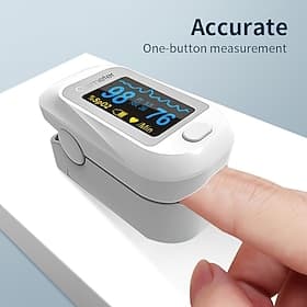 Digital Fingertip Blood Heart Rate Monitor Fingertip Pulse Plethysmograph and Perfusion Index Ideal for Home Use and Sports Enthusiasts Valentine's Day Gift