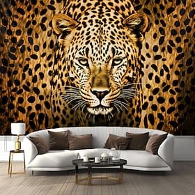 Leopard Animal Hanging Tapestry Wall Art Large Tapestry Mural Decor Photograph Backdrop Blanket Curtain Home Bedroom Living Room Decoration