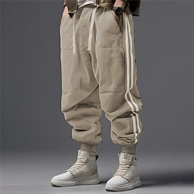 Homme Joggings Pantalon Jogger Pantalons Cordon de serrage Bande latérale Manchette Elastique Rayure Confort Respirant Extérieur Occasionnel Quotidien Sports B