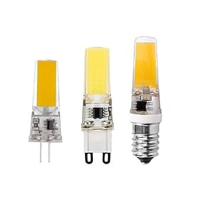 G4 G9 E14  LED Light Bulbs  3000K Warm White/6000K White Lighting Dimmable 3W Equivalent to 30W 220V COB  Silicone Light for Under Cabinet Light Chandeliers RV