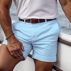 Men's Pink Shorts Shorts Summer Shorts Casual Shorts Buttons Front Pocket Plain Comfort Breathable Short Casual Daily Holiday Fashion Designer Black White
