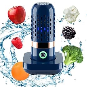 Fruit and Vegetable Purifier Food Cleaning Machine Household Sterilization Portable Wireless Removal of Agricultural Residues Automatic Vegetable Washing Machi