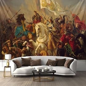 Mittelalterlicher Wandteppich Mittelalter Wandteppich Französische Kunst Großes Wandteppich Wanddeko Foto Hintergrund Decke Vorhang Zuhause Schlafzimmer Wohnzi