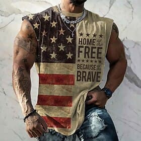4. Juli 2026 250. Gedenktag Herren Patriottischer Patriot Grafik 3D Druck US-Flagge Veteran Rundhalsausschnitt Kurzarm T-Shirt Lässig Outdoor Sport Straße