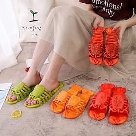 Hai-Hausschuhe Kreativität Komfort lustige Hummer-Hausschuhe große Größe Hausschuhe, Pool, Strand Duschschuhe Freizeitschuhe Sandalen für Männer und Frauen Kin