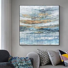 Handmade Oil Painting Canvas Wall Art Decoration Modern Abstract for Home Decor Rolled Frameless Unstretched Painting