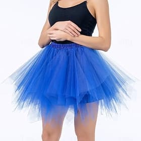 Petticoat Hoop Skirt Tutu Under Skirt Ballet Dancer 1950s Retro Vintage 1980s Adults' Women's Halloween Carnival Party Performance Pride Parade Dress Up