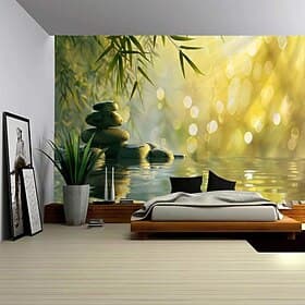 Nature Zen Meditation Hanging Tapestry Wall Art Large Tapestry Mural Decor Photograph Backdrop Blanket Curtain Home Bedroom Living Room Decoration