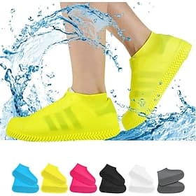 Couvre-chaussures imperméables, couvre-chaussures antidérapants résistants à l'eau, protecteurs de couvre-chaussures de pluie en caoutchouc de silicone pour en