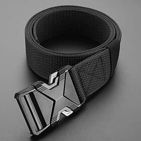 Men's Belt Automatic Buckle Quick-Release Nylon Alloy Durable Adjustable Plain Black Navy Blue Outdoor Daily Waist Belt thumbnail 2