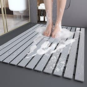 Bathtub Mat Anti-Slip Shower Foot Mat Waterproof and Anti-Fall for Shower Room and Toilet Household Use Non-Slip Quick Drying Perfect for Bathroom Safety and C